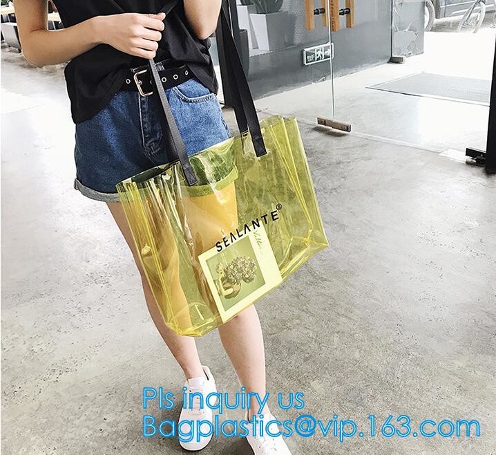 laser PVC beach shoulder Hand bags fashion beach bags, waterproof outdoor beach bean hand bag, PVC waterproof beach bag