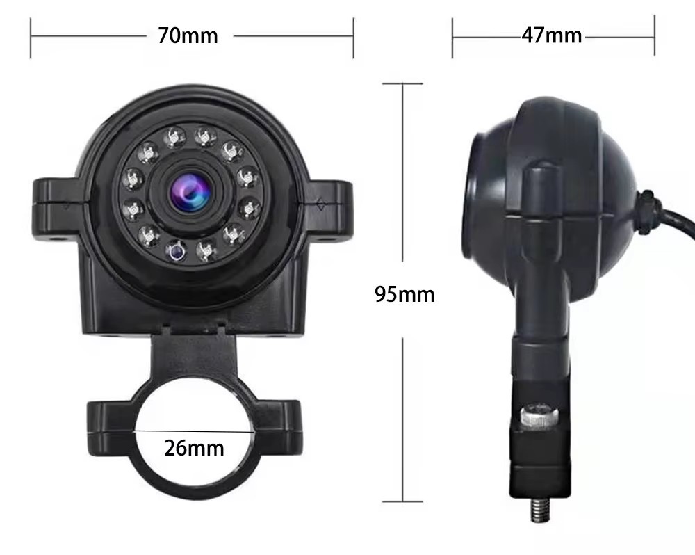 1080P Wide-Angle Front And Rear Side View Camera Night Vision AHD Car Bus Truck Reversing Rearview Camera