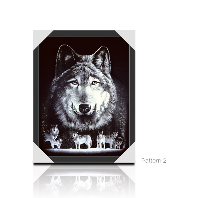 Custom Bear Design 3D Lenticular Picture , 3D Flip Picture Decration