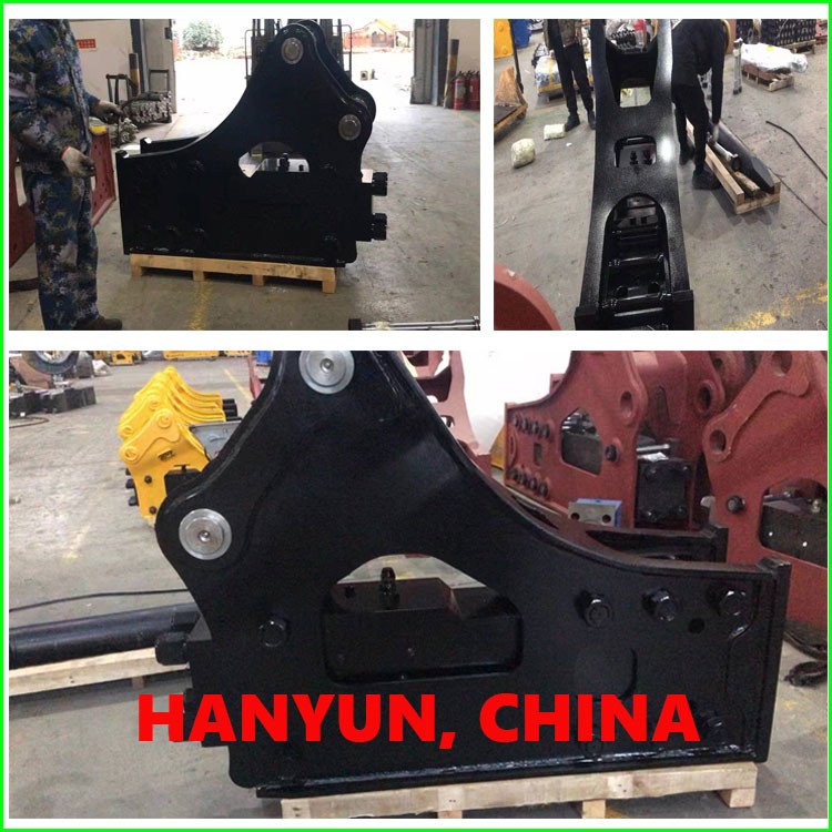 Black Rock Breaking Hydraulic Breaker Hammers AntiWearing Chisels
