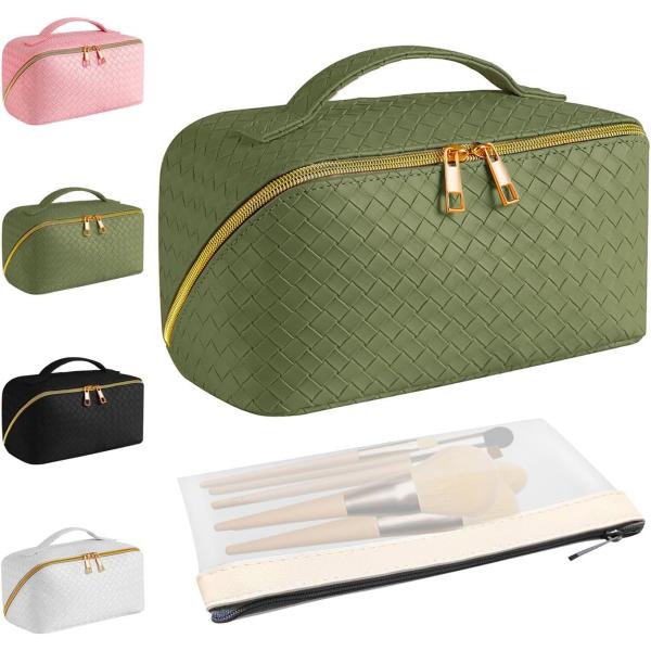 Quality Multi Functional And Waterproof Durable Pu Cosmetic Bag With Zipper for sale