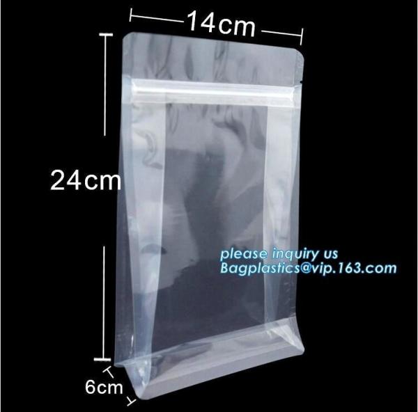 square flat bottom foil bag with Zip lockkk for tea snack coffee candy packaging