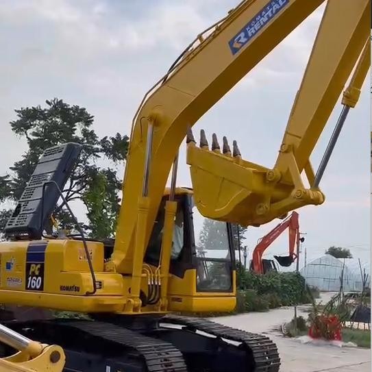 Used Komatsu Excavator PC160 Secondhand 16ton Small Type Crawler Digger
