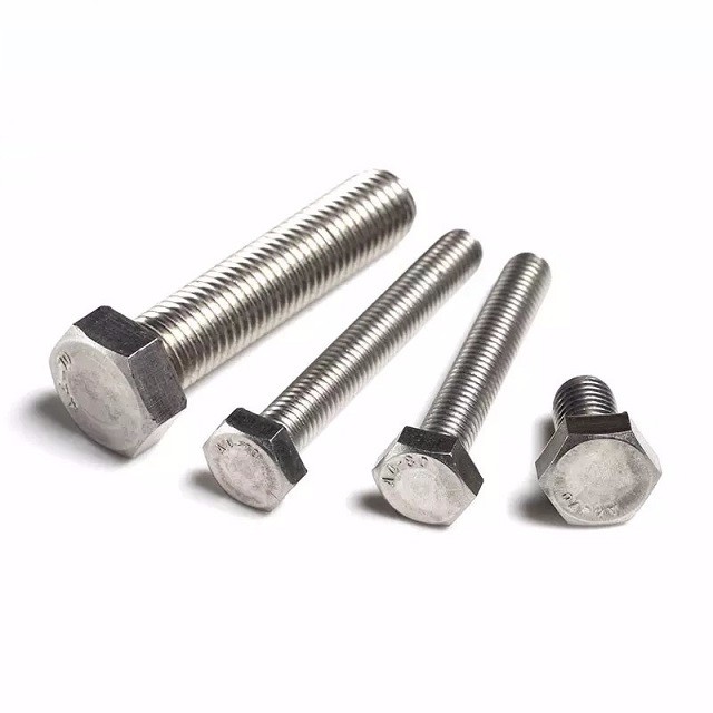 Stainless Steel Hex Bolt and Nut DIN933 SS304 A2-70 M6 M8 M10 M12 M16 for General Industry