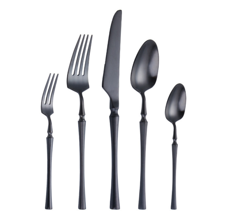 NC021 Stainless Steel Hotel Cutlery/Kitchen Household/Dinnerware Matte Black