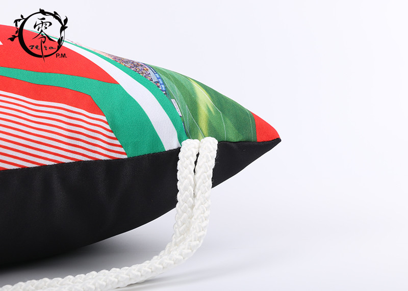 Sport Gym Portugal Printed Drawstring Backpack Patterned Thick Medium Sized