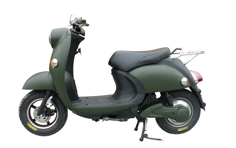 60V20Ah 2000w Electric Motorcycle in Army Green with Front Disc Rear Drum Brake TDX20Z