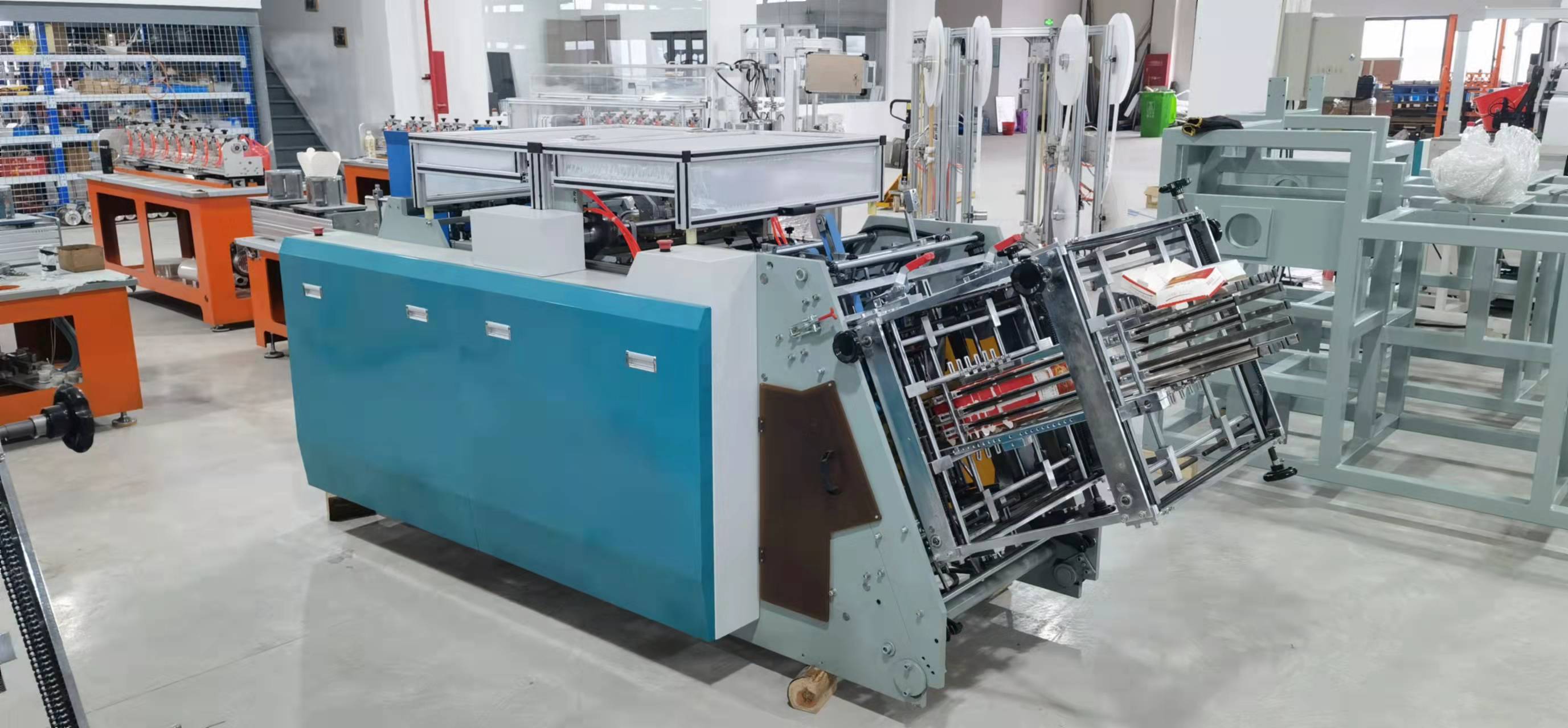 5.5KW Fully Automatic Paper Box Forming Machine Hamburger Box Making Machine