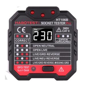 HT106B Socket Plug Tester For Voltlage Measurement