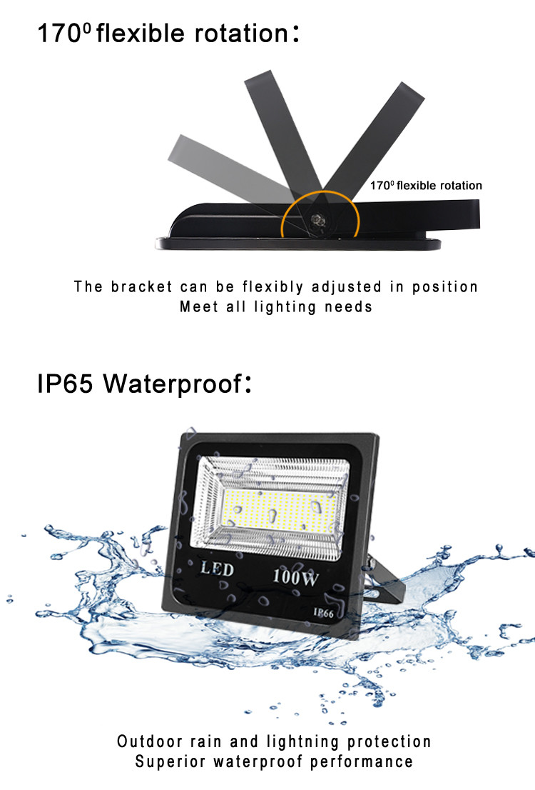 IP67 400w Equivalent Security Sensor Stadium Led Flood Light
