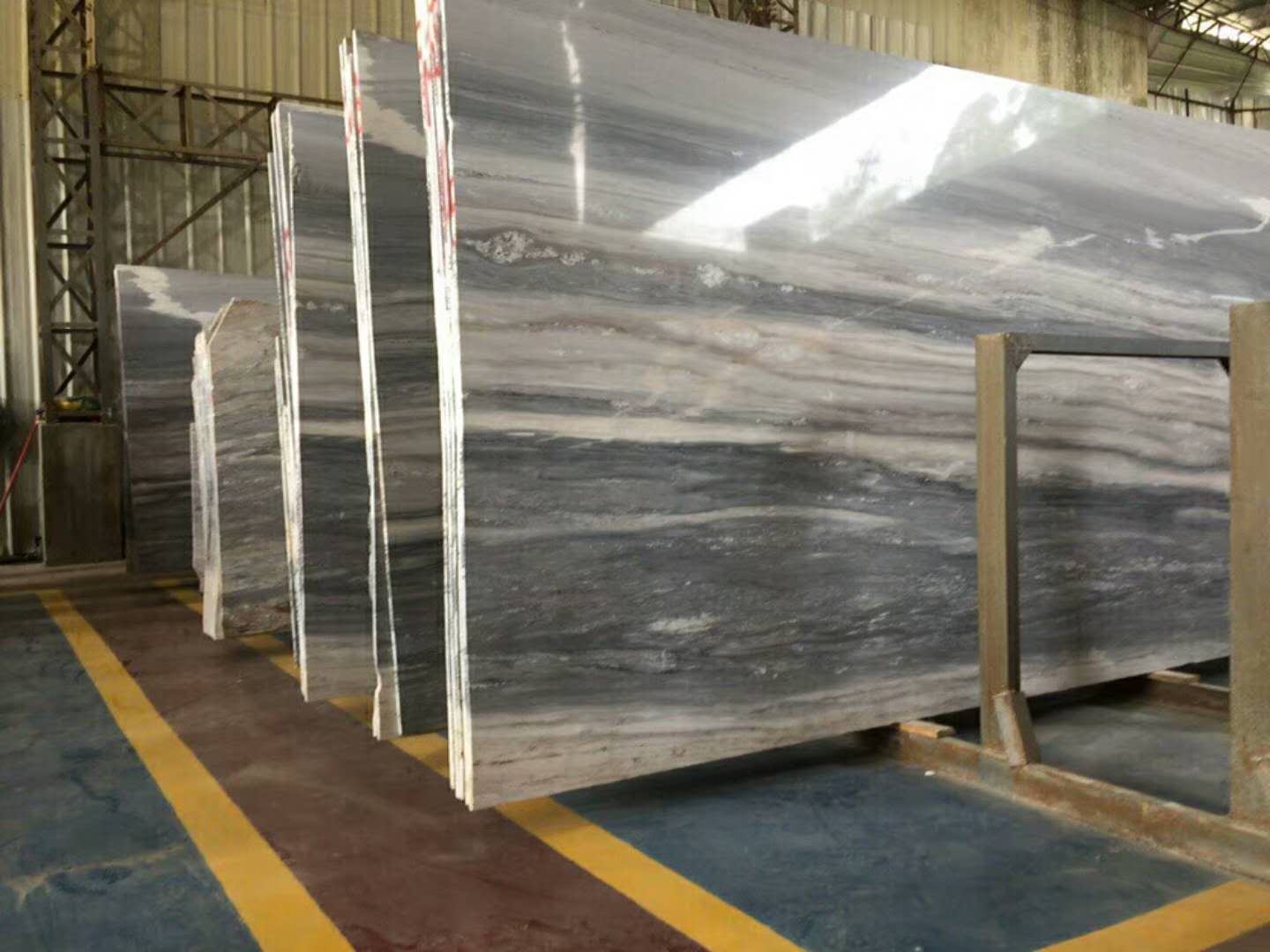 Quarry Blue Wood Marble , Palissandro Italy Blue Sand Marble 8-30mm Thickness