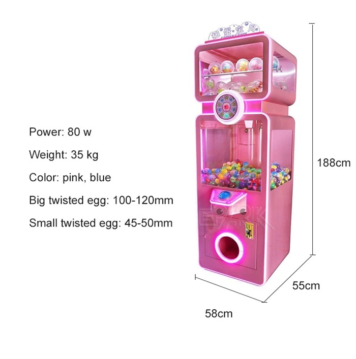 High Quality Twisted Egg Baby Gashapon Gift Prize Electronic Gift Game Machine