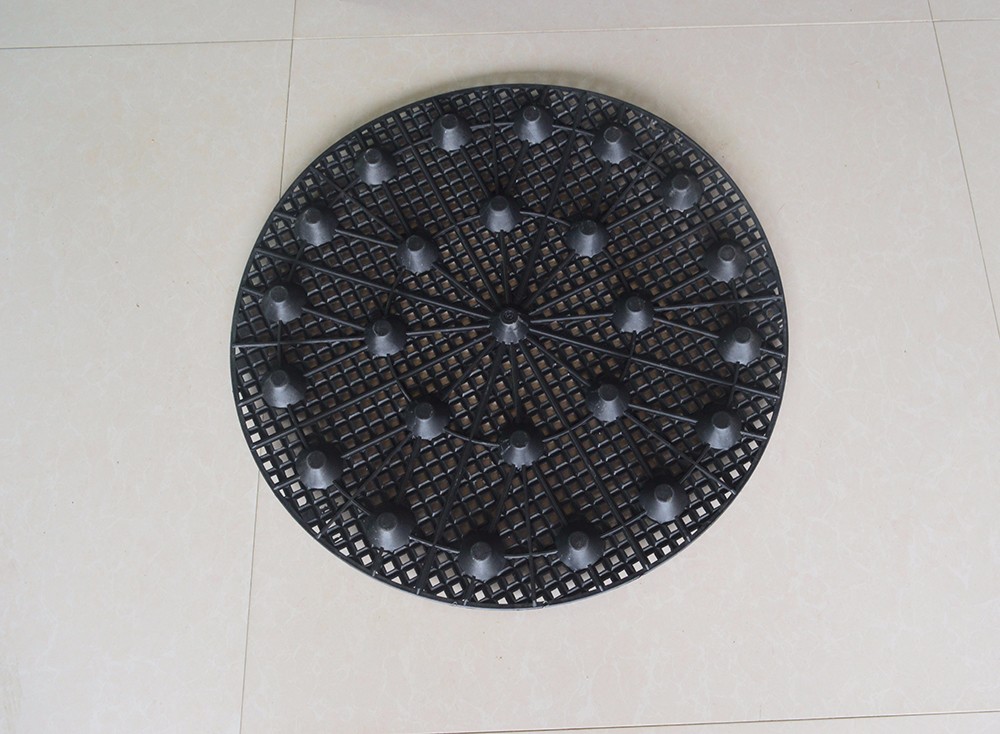 20cm Dia 0.7mm PVC Plastic Not Coated Degradable Polymers Black