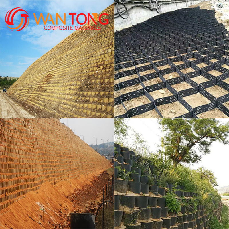 50mm HDPE Geocell Gravel Stabilizer Grid for Road Reinforcement and Slope Protection