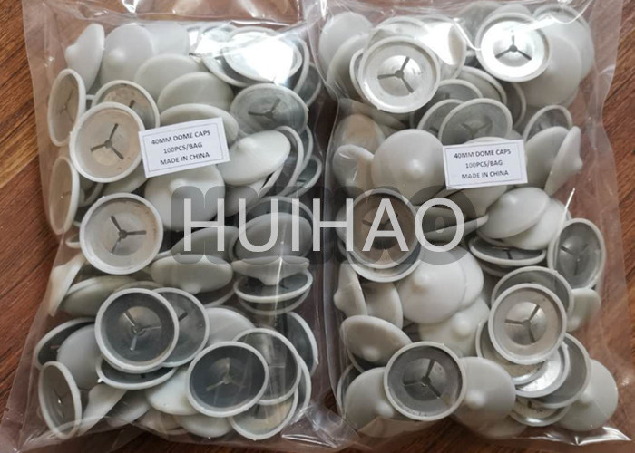 40mm Dia Plastic Insulation Dome Cap Washers With Speed Clips