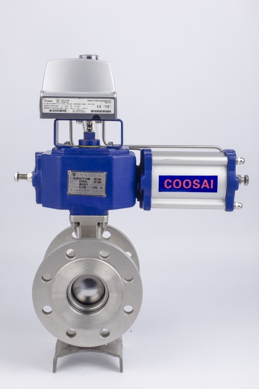 Flange Connection Segment Ball Valve with PPL Seat Material for High-Pressure Systems