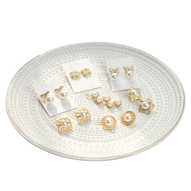 Wholesales ColorDecoration Glass Charger Plate with Electroplating and Spraying color