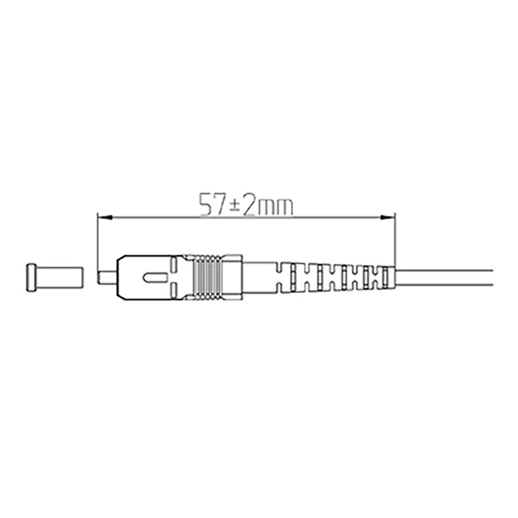 FTTH Singlemode Simplex SC PC Fiber Optic Connector 2.0mm 3.0mm