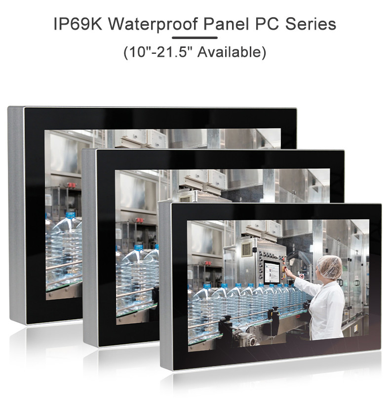 VESA Mounting Waterproof Touch Screen PC Windows10 Core I5 Fanless IP67