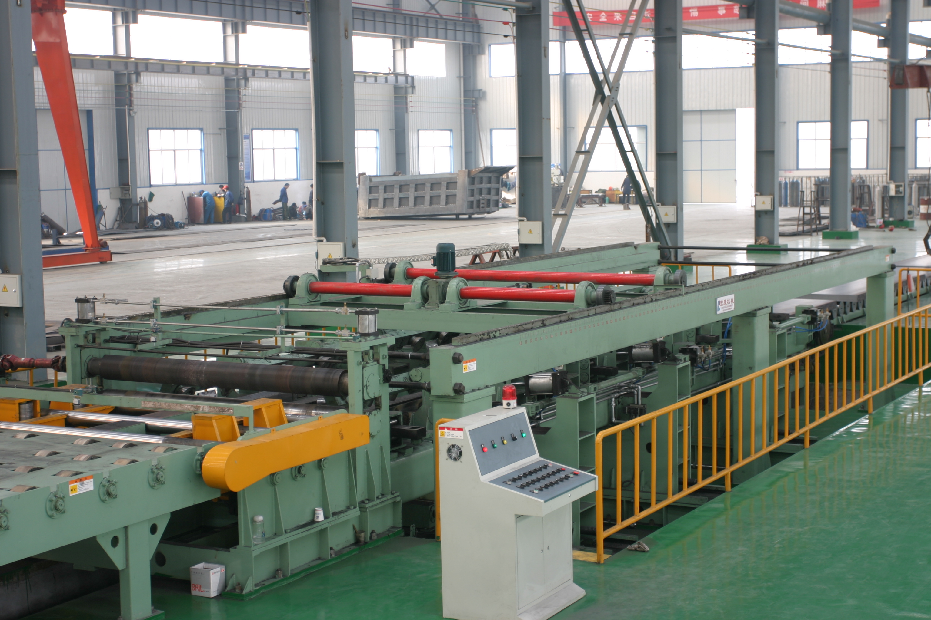 Steel Coil Cutting Machine with 12mm Uncoiling Leveling and Shearing Production Line