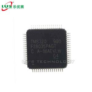128KB 32 Bit Microcontroller 64 TQFP TMS320F28035PAGT Flash