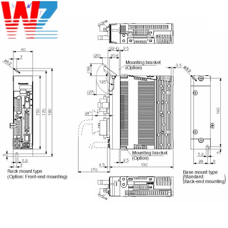 CM202 SMT Spare Parts PANASONIC MUDS021A1A Servo Driver