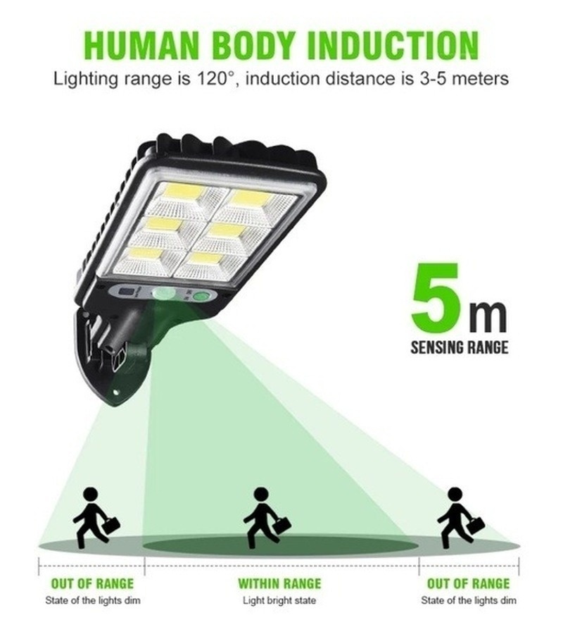 3500K Motion Sensor Solar Street Light 3.5W Motion Activated Street Lights