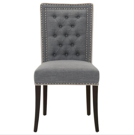 High quality dining chair oak dining chairs,studded grey dining chairs pictures