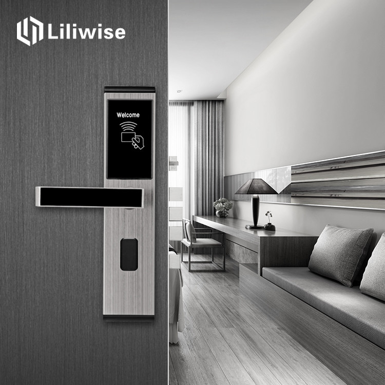 Password Key Card Door Lock 2 Ways To Unlock Low Power Consumption