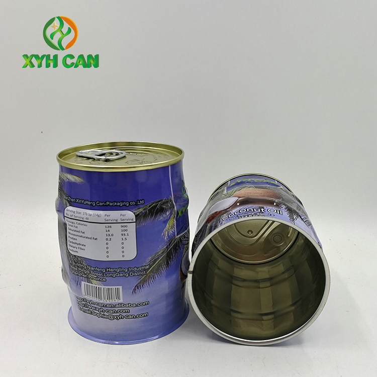 Coconut Oil Tin Can Packaging 0.19-0.25 MM Thickness Canister