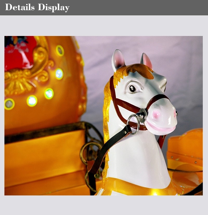 Classic Wagon Simulator Kids Arcade Machine / Coin Operated Kiddie Horse Ride