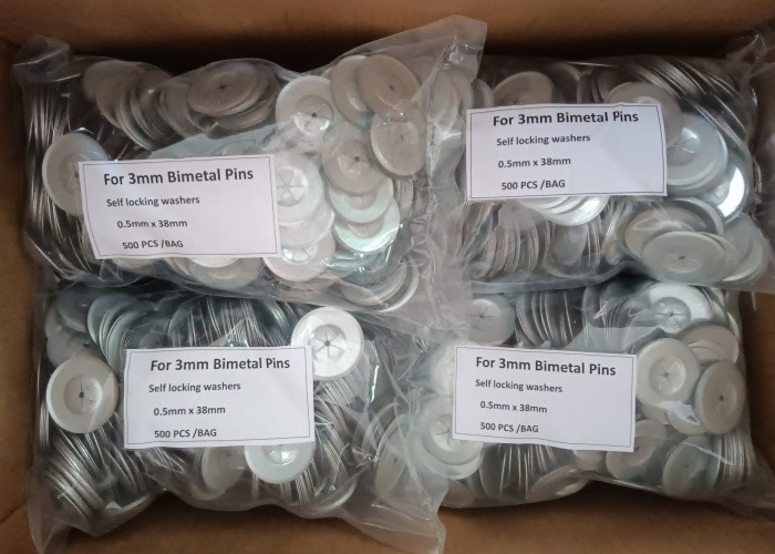 1.5 Inch Galvanized Steel Insulation Self Locking Washer For Fixing Insulation Pins