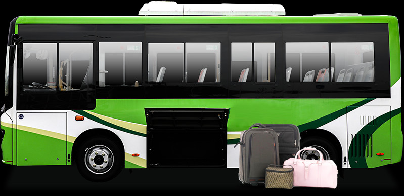 Long Lasting Driving Range Electric Bus TEG6661BEV01 Passenger And Cargo Areas Are Separated