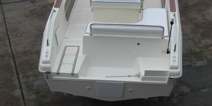 Safe Inflatable Boat Accessories 316 Stainless Steel Rear Back Ladder