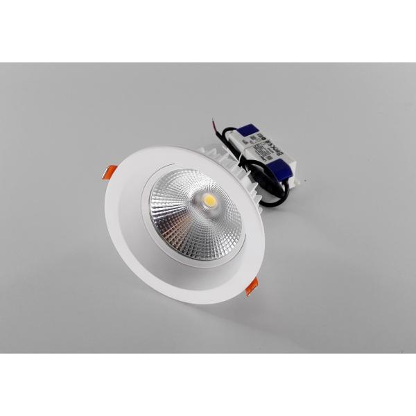 Quality 80Ra IP65 IP20 Recessed Round Aluminum COB LED Down Light Energy Saving for sale