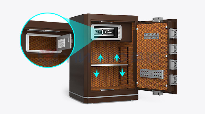 2.5 Cu Ft Biometric fingerprint lock Home Safe box Anti -Theft YB/N6-68