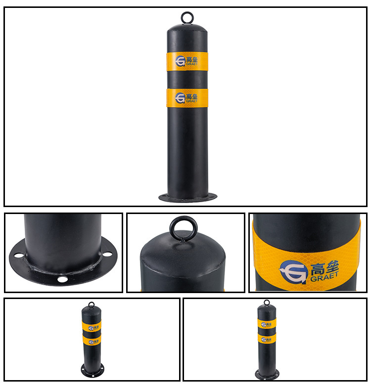 Surface Mounted Bollard Dia100mm One Way Surface Mounted Removable Bollard IP68