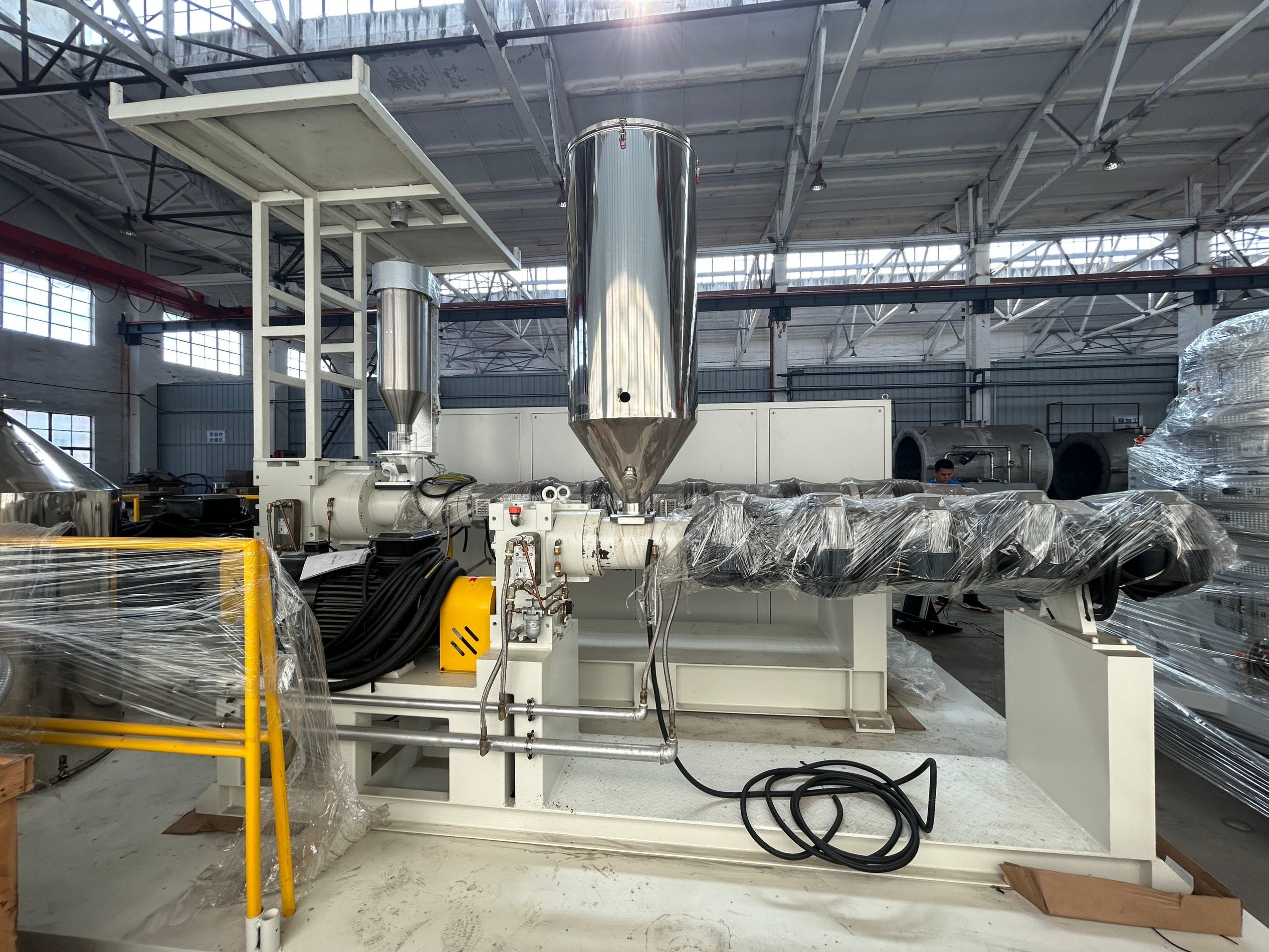Large Diameter DN Size Double/Triple Wall HDPE PE Water Supply Large Diameter Plastic PP PPR HDPE PE Pprc Pipe Extrusion Production Line Making