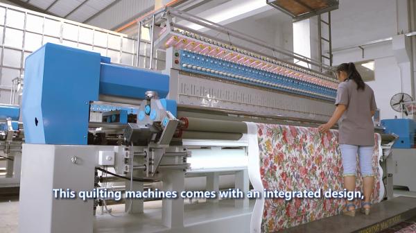 25 Heads Quilting And Embroidery Machine 67.5MM Needle Distance For Wall