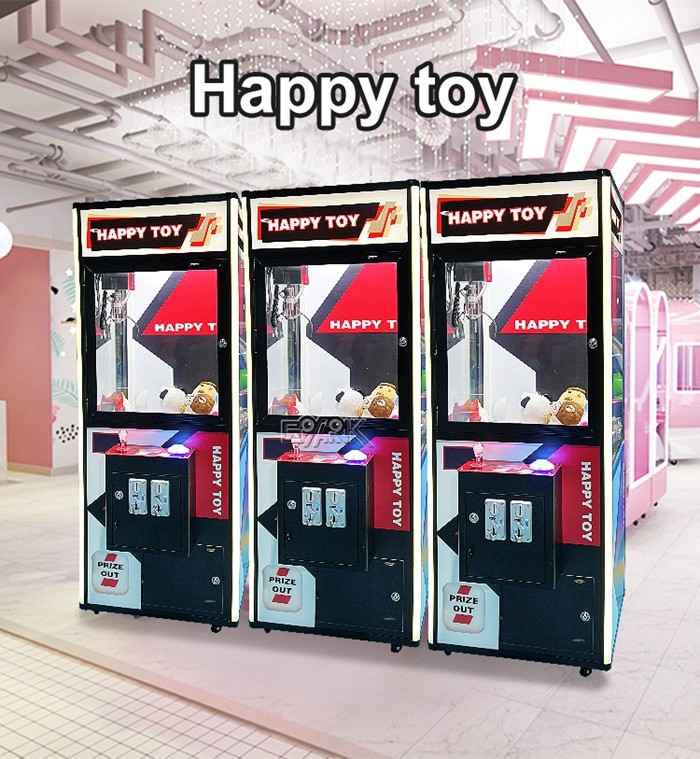 Coin Operated Happy Toy Crane Claw Vending Gift Machine Game Doll Grabber Machine
