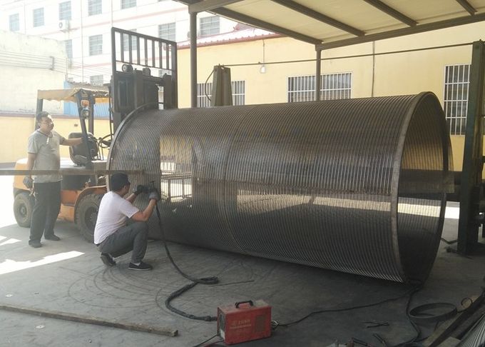 304 Stainless Steel Wire Cylinder Basket , Anti Clogging Rotating Drum Screen