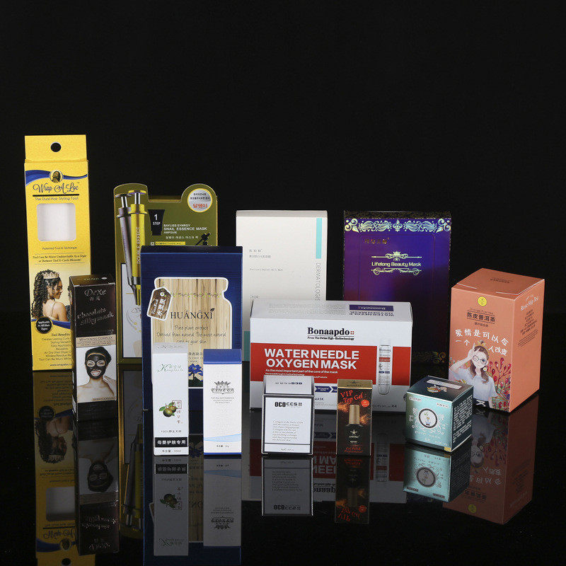 White cardboard craft paper perfume aromatic water Essential oil Colorful box package