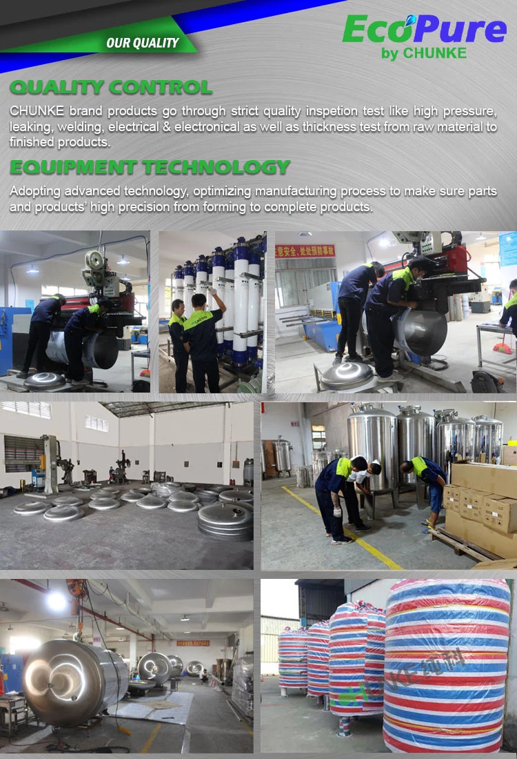 Stainless Steel SS304 Water Filter Tank Carbon Filter Sand Filter Housing Water/Milk/Juice/Beer Storage Tank