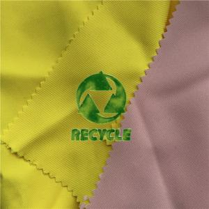 Plain Style 100% Recycled Polyester Fabric GRS Certificated RPET Fabric For