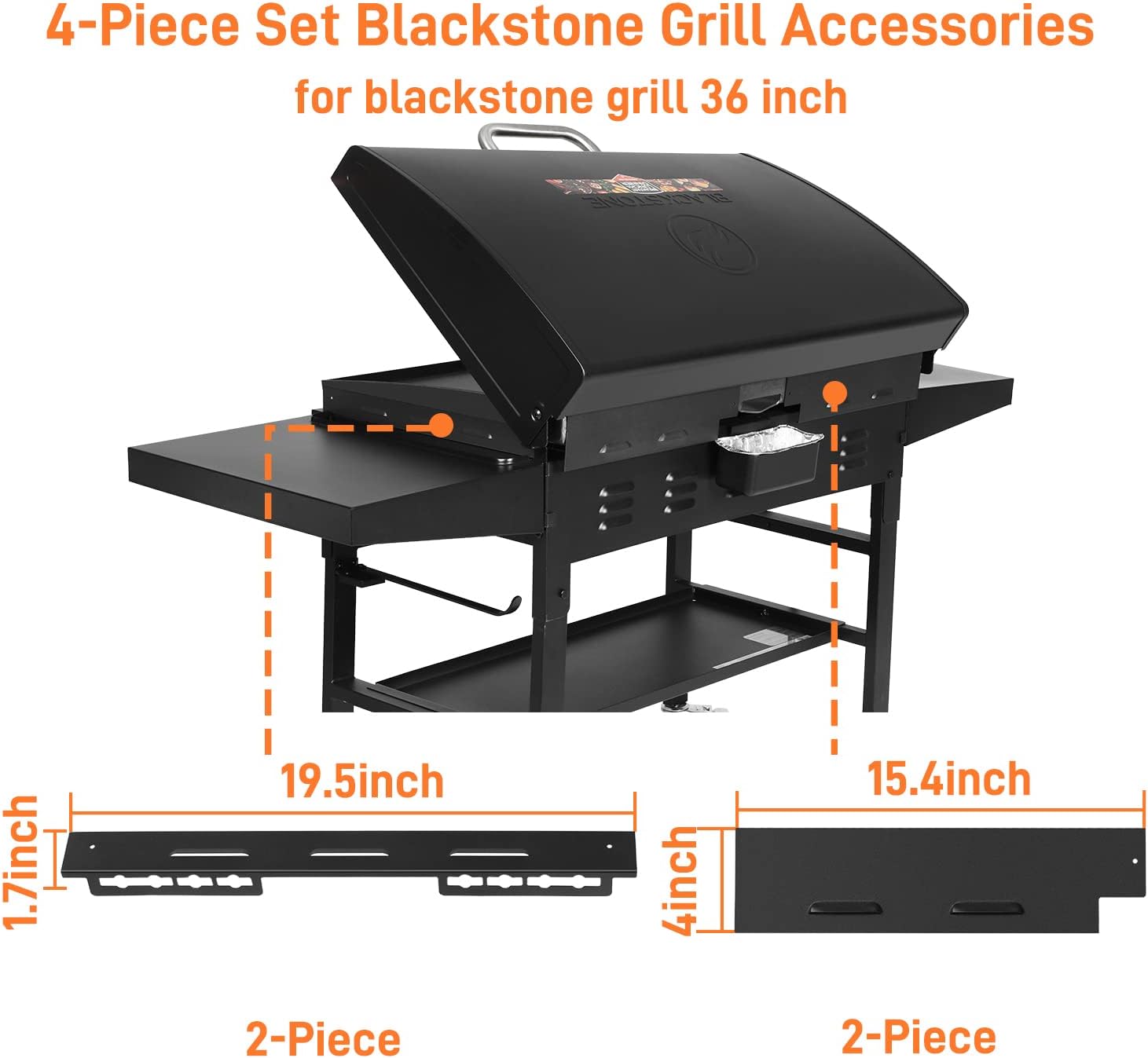 Wind Guards for Blackstone 36"/28"/22"/17" Griddle Blackstone Accessories Kit for Flat Top Gas Grill, Wind Blocker