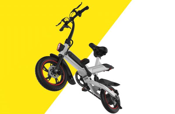 Lightweight Electric City Folding Bike Front & Rear Disc Brake 120kg Loading