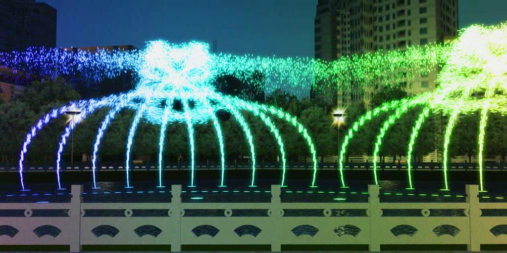 Outdoor Lighting Large Music Dancing Fountain Music Control