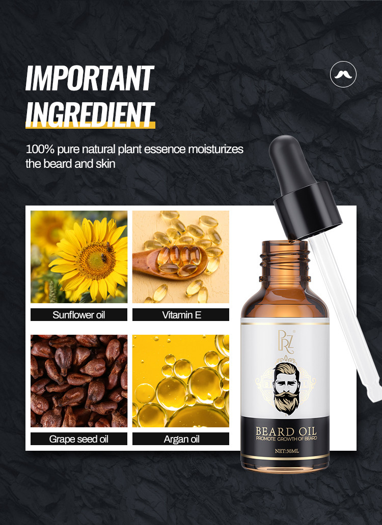 Private Label Beard Growth Oil 30ml Premium Beard Oil For Growth