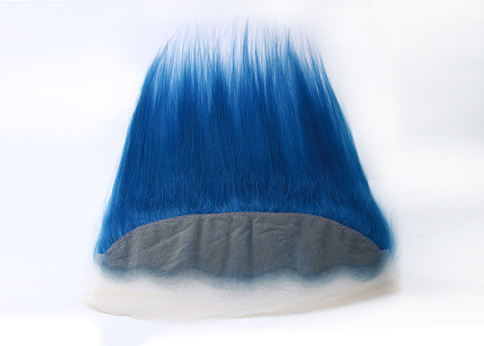 Dark Blue Human Hair Virgin Lace Frontal 16" AAAA Grade 70g-80g / Piece