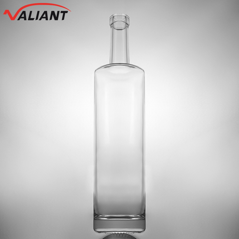 Industrial Beverage Glass Bottle for Gin Rum Brandy Whisky 750ml Straight Shoulder